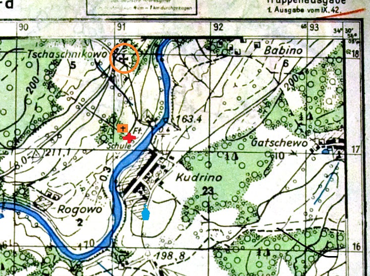 Карта зубцовского района тверской области 1942 года