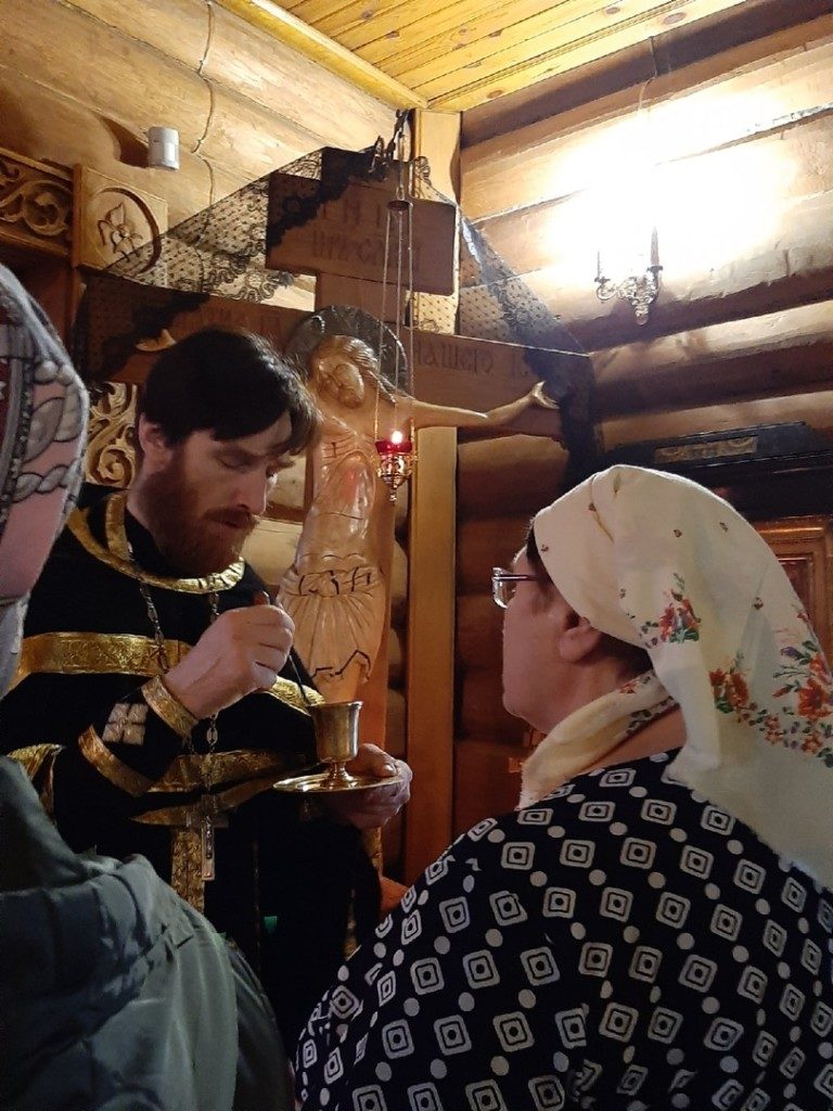 Таинство Соборования в храме прп. Сергия Радонежского